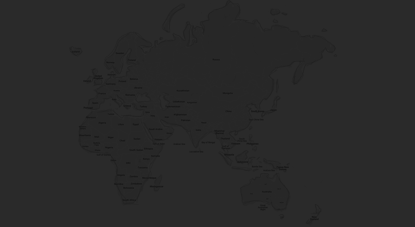World map dark